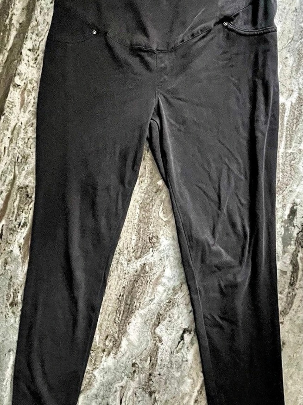 Time and Tru Black Maternity Skinny Jegging Pants